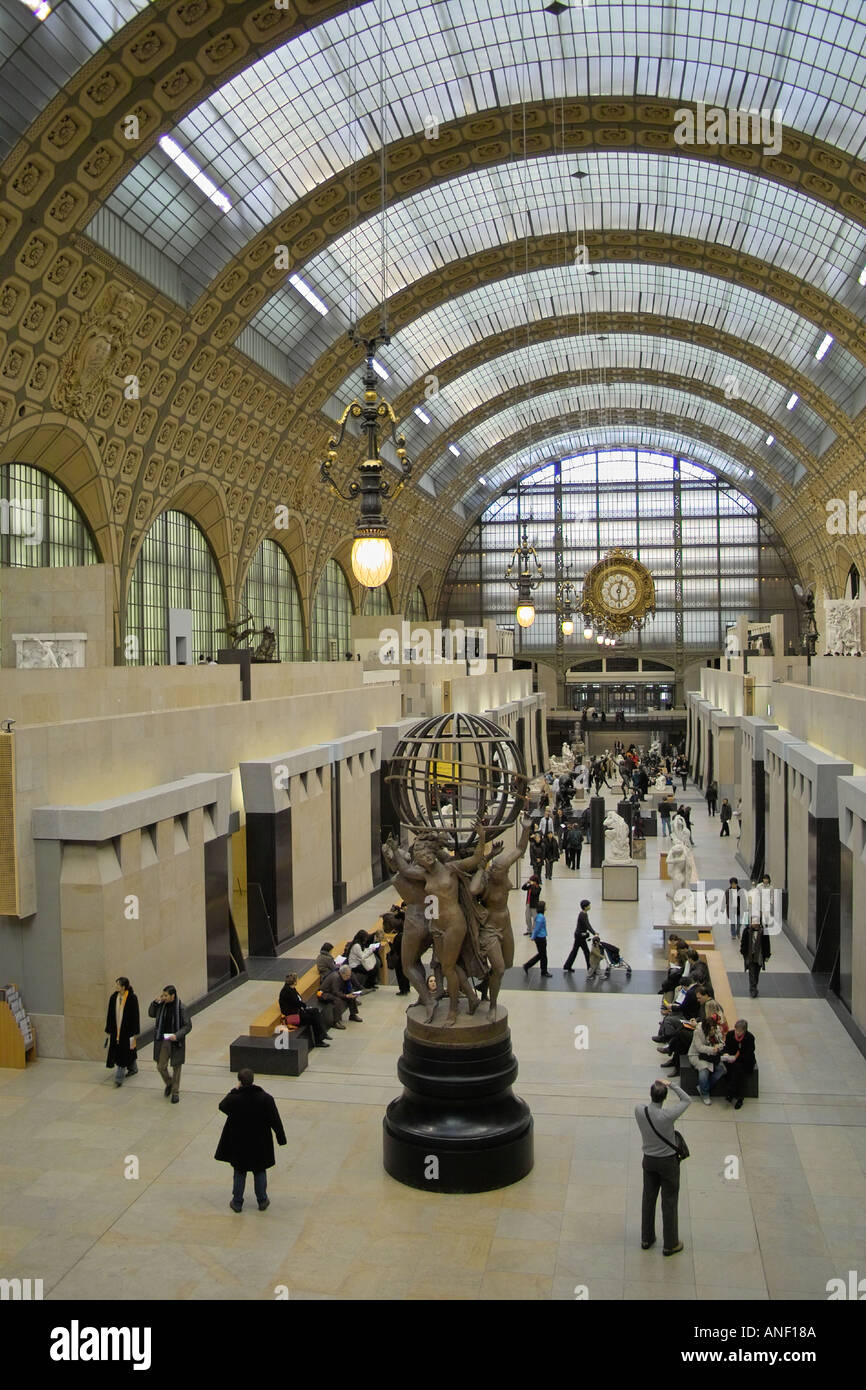 The Musée d'Orsay Paris modern art gallery and museum created from the old  Quai d'Orsay railway station Stock Photo - Alamy