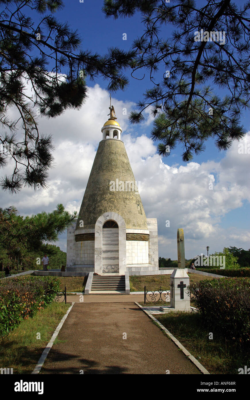 Sevastopol small church chapel in part Diorama museum memorial complex