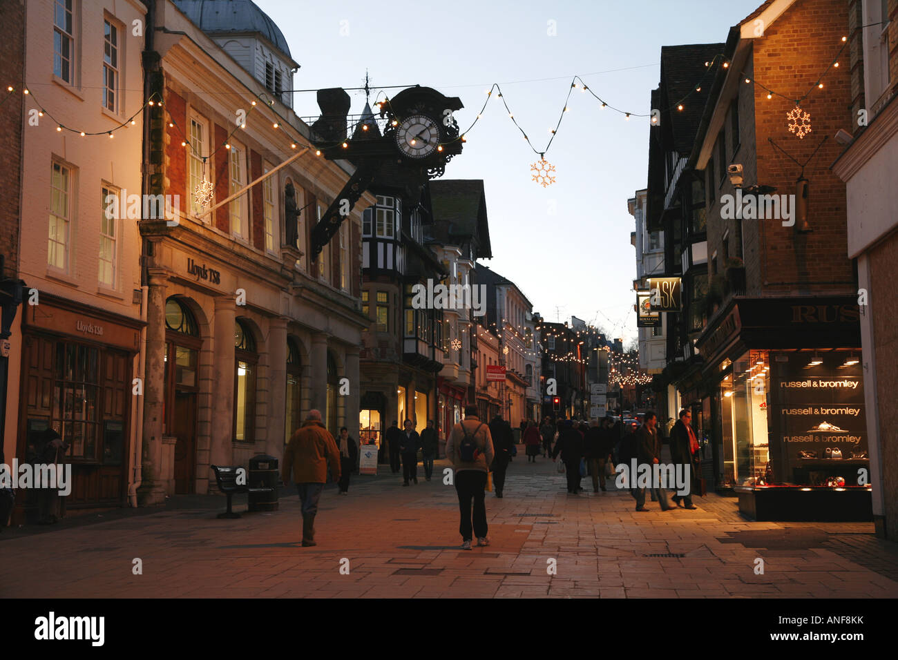 Winchester high street christmas hi-res stock photography and images ...