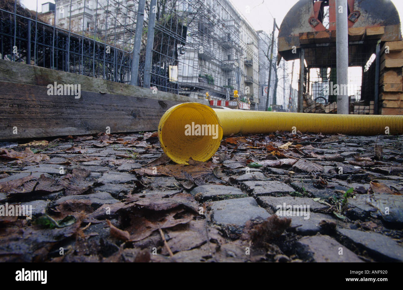Replacing Pipes Berlin 2 Stock Photo Alamy