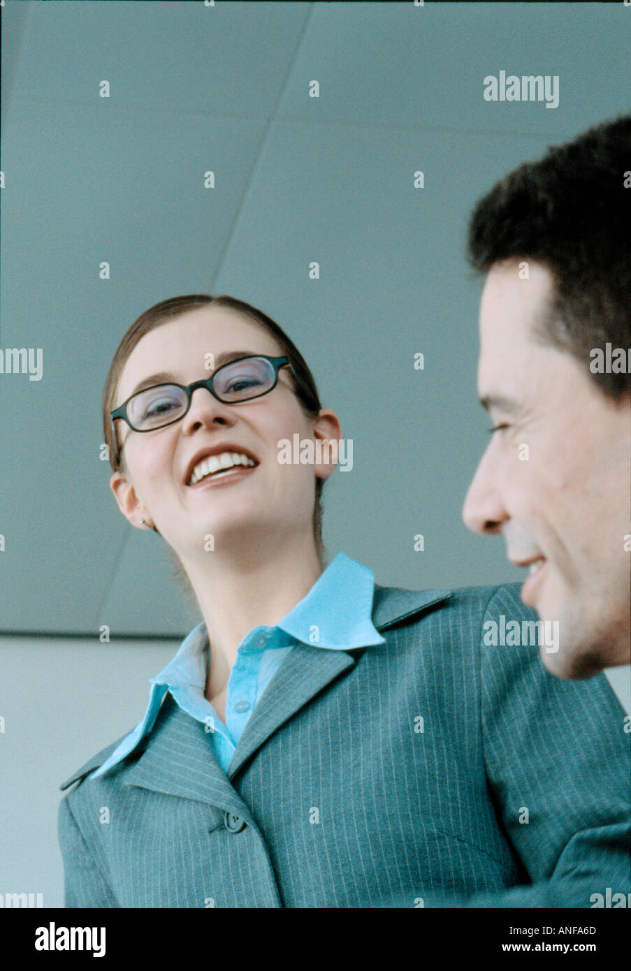 Secretary Appearances female secretary during a business meeting Stock Photo - Alamy