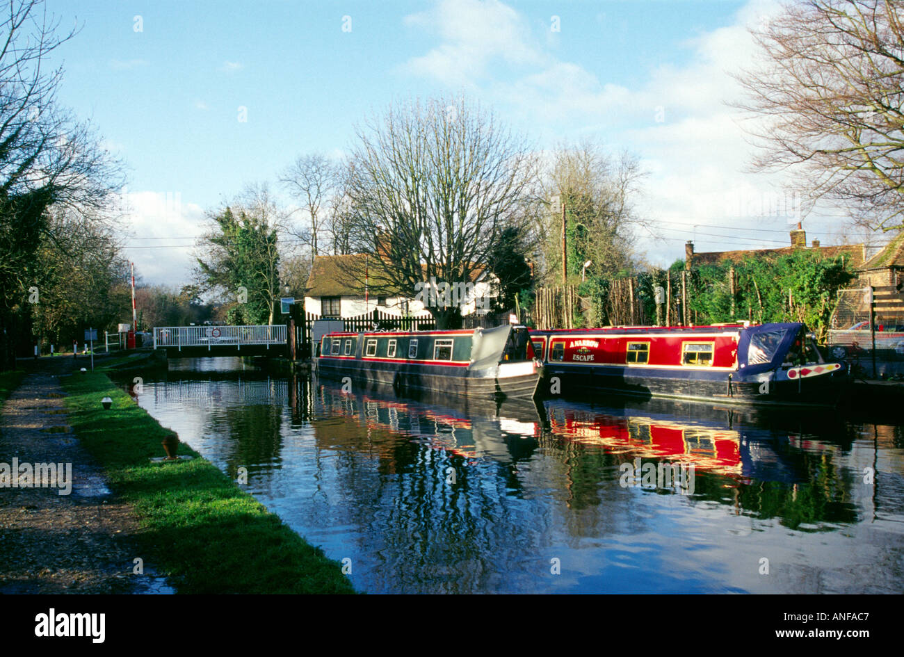 The Three Horsehoes Public House at Winkwell, Hertfordshire Stock Photo