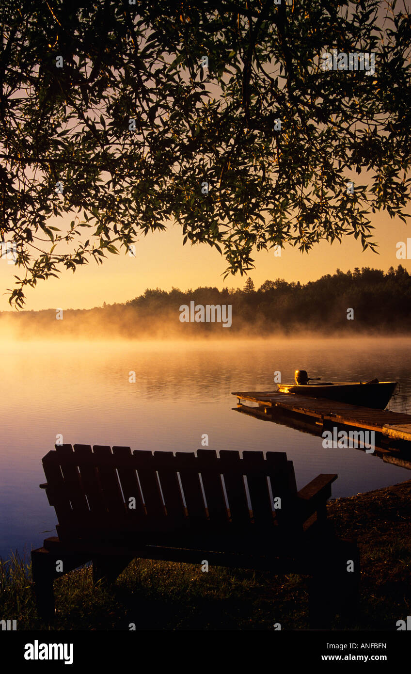 Tilton lake at sunrise, sudbury, ontario, Canada Stock Photo Alamy