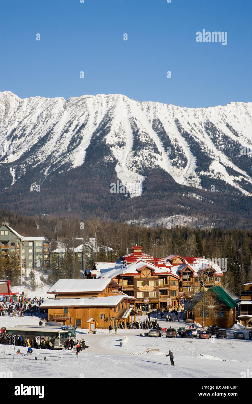View of base village at Fernie Alpine Resort, Fernie, British Columbia