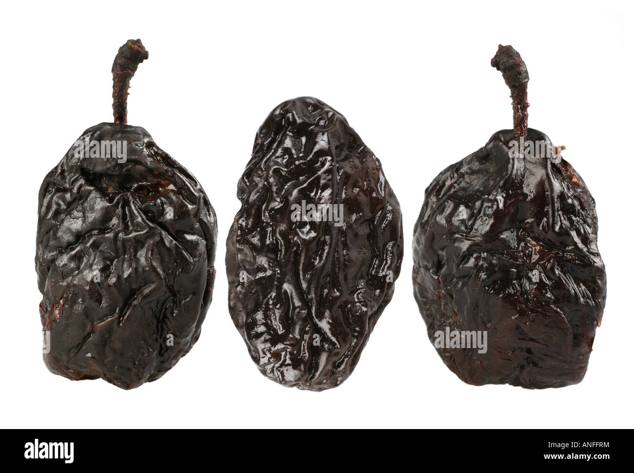 Dry plum fruit isolated on white background Stock Photo Alamy