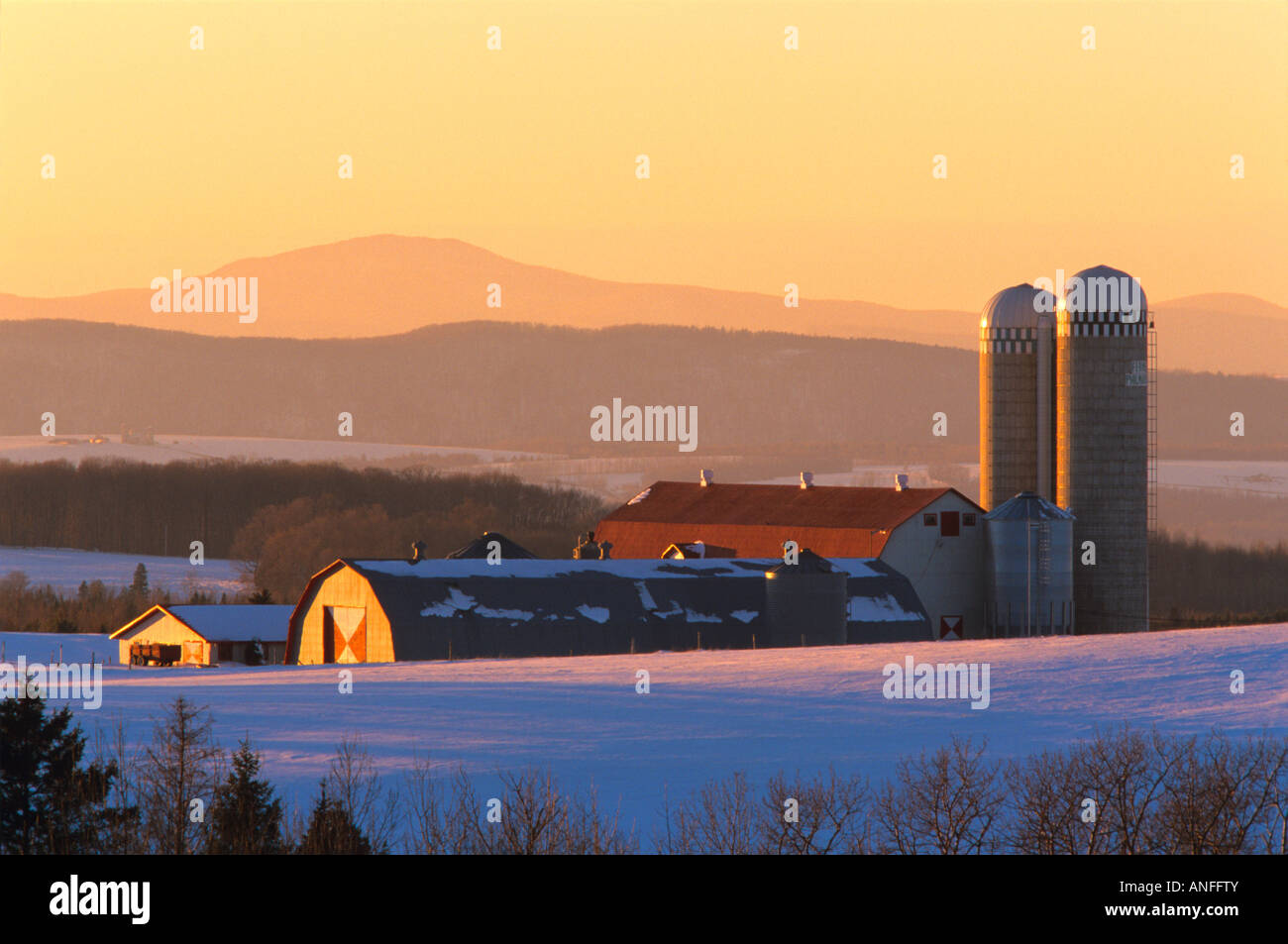 Farm, West Brome, Eastern Townships, Quebec, Canada Stock Photo Alamy