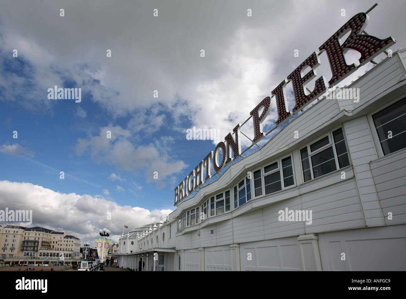 Brighton Pier (formally Palace Pier) sign Stock Photo - Alamy
