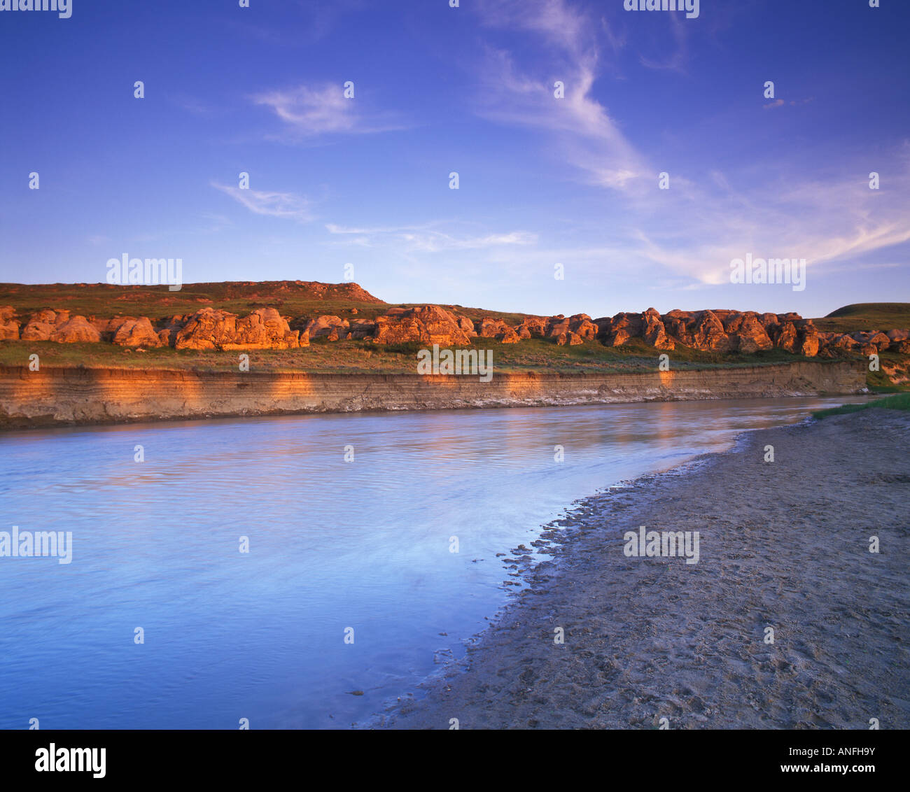 The Milk River Valley in WritingOnStone Provincial Park, Alberta