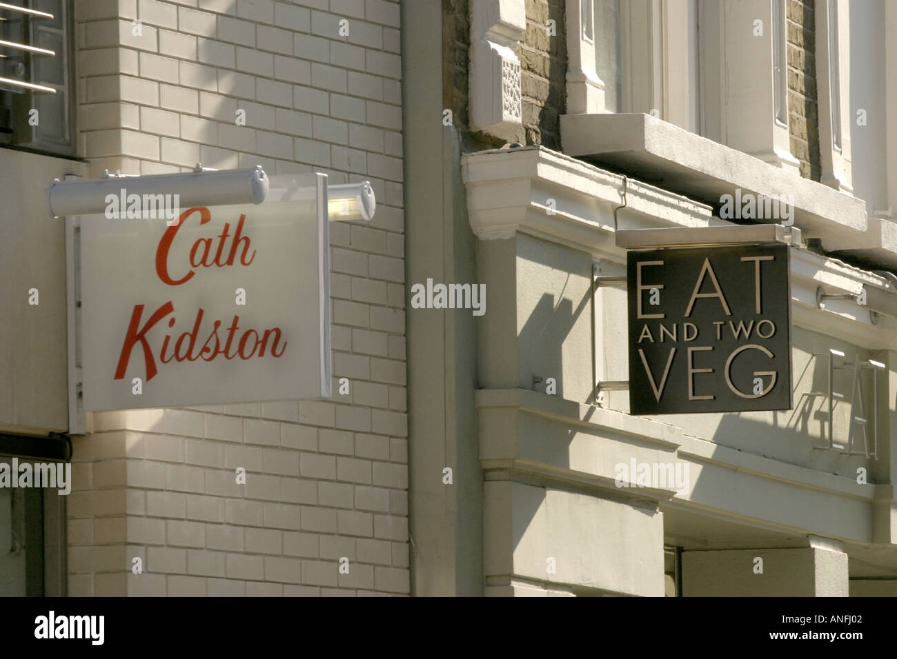 Marylebone High Street shops Stock Photo Alamy