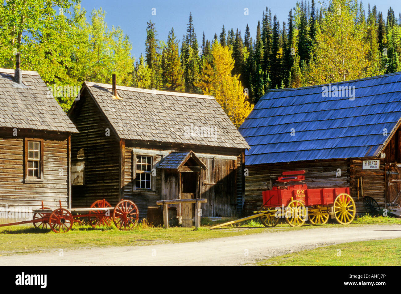 Historic barkerville, British Columbia, Canada Stock Photo Alamy