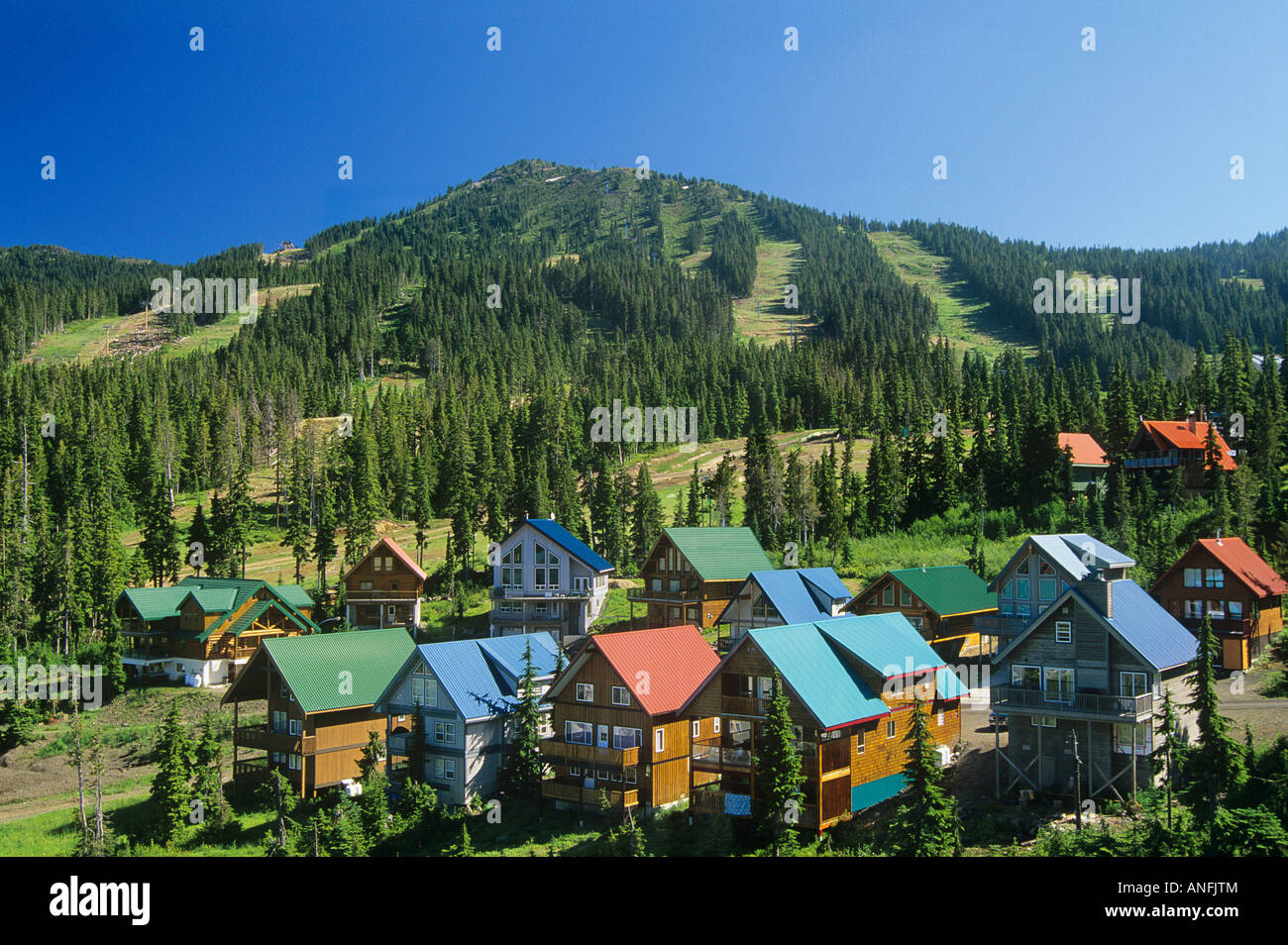 Chalets on Mt. Washington in the summer, Vancouver Island, British