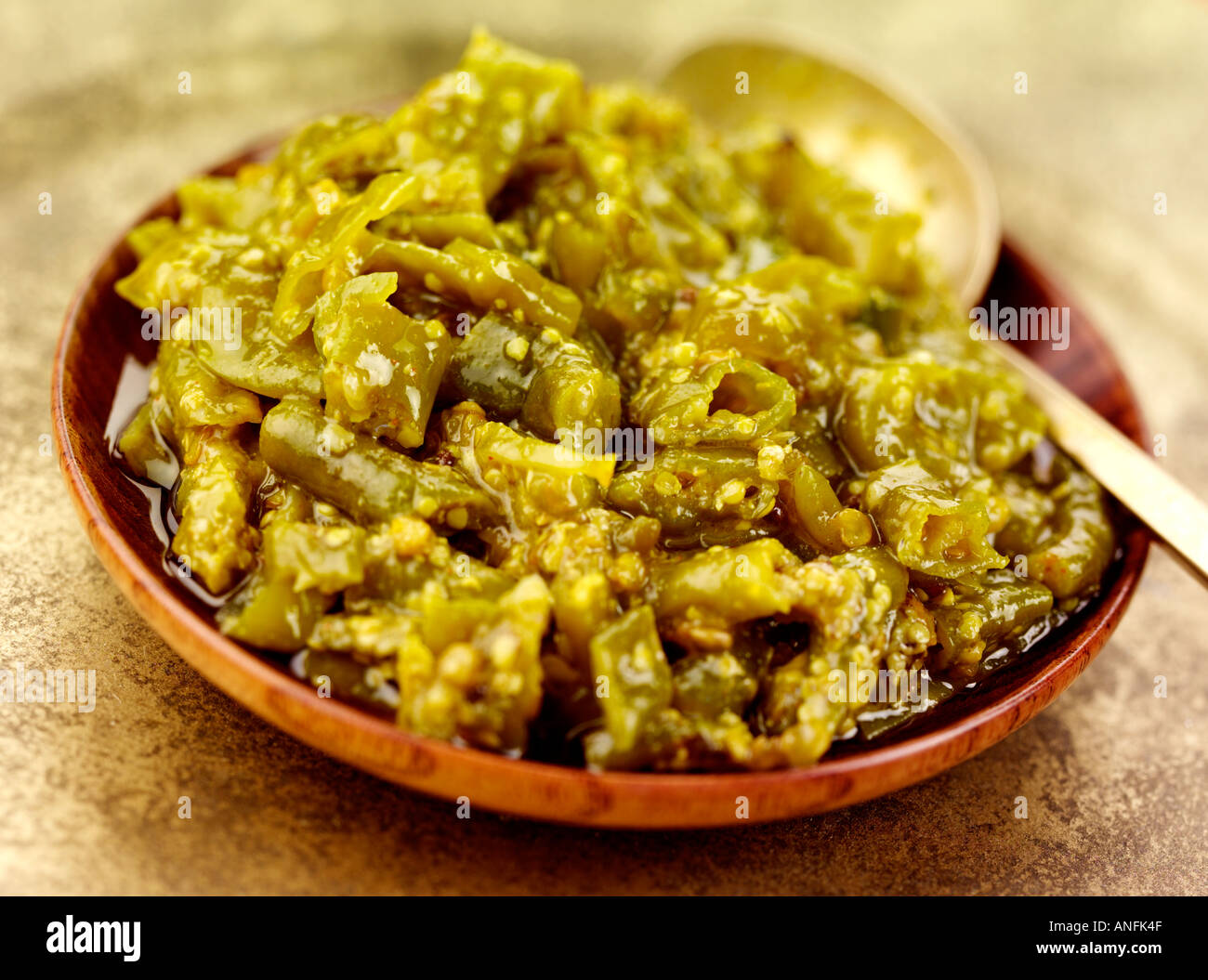 INDIAN GREEN CHILLI PICKLE Stock Photo 5064526 Alamy