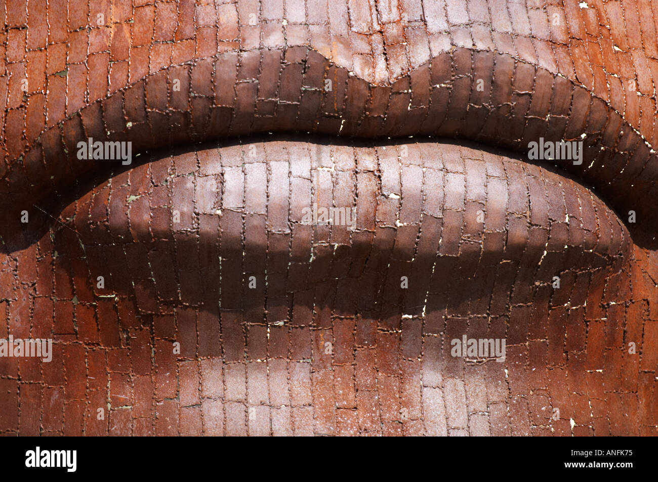 Detail from 'Bulkhead' sculpture in Canterbury Kent Stock Photo