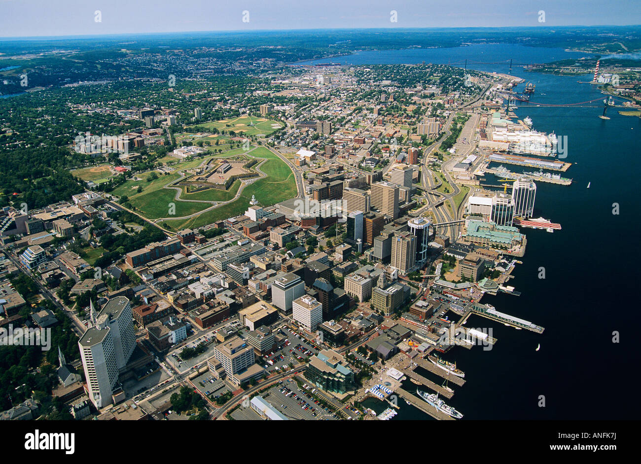 Aerial of Halifax, nova scotia, Canada. Stock Photo