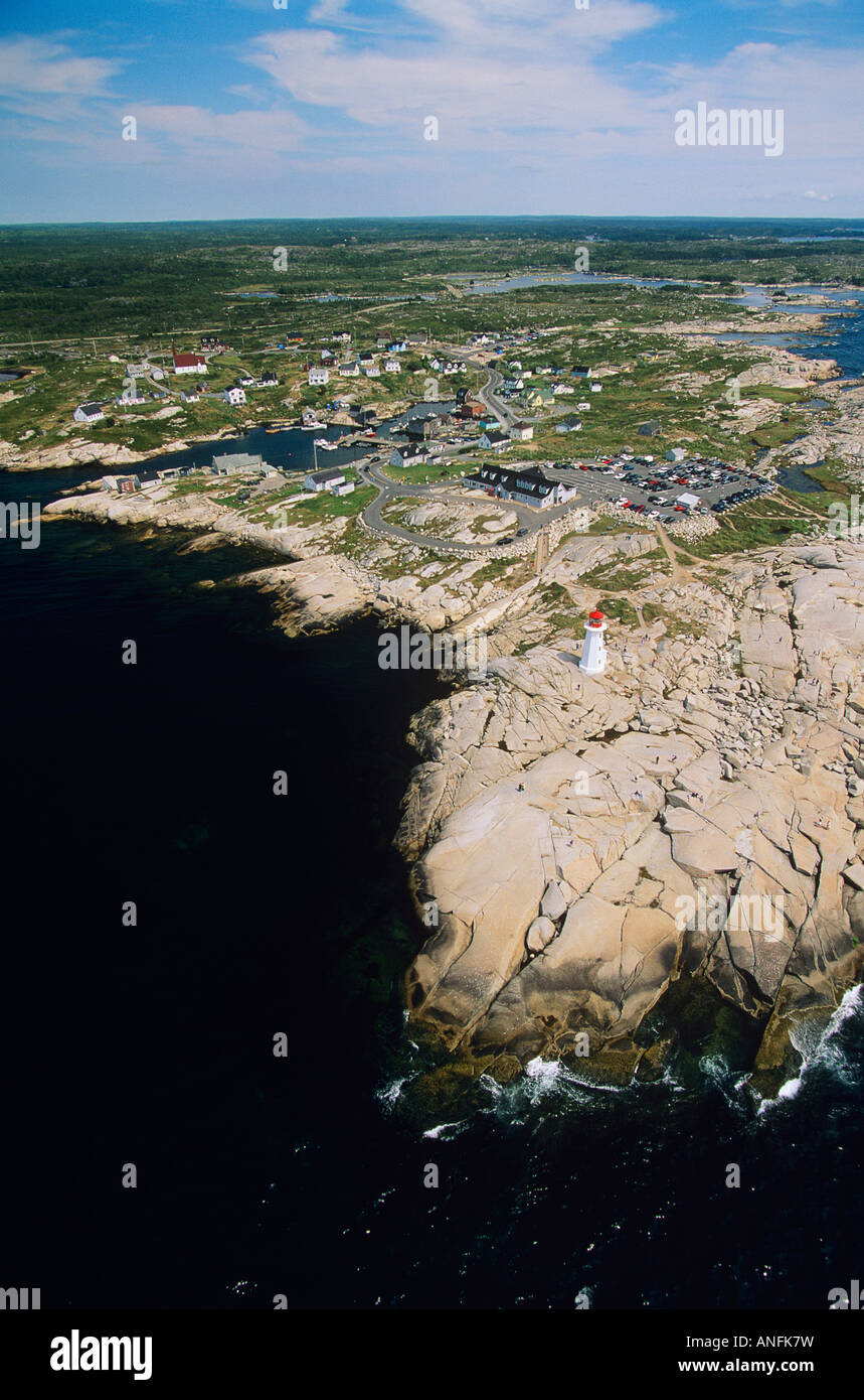 Aerial of Peggys cove, nova scotia, Canada Stock Photo Alamy