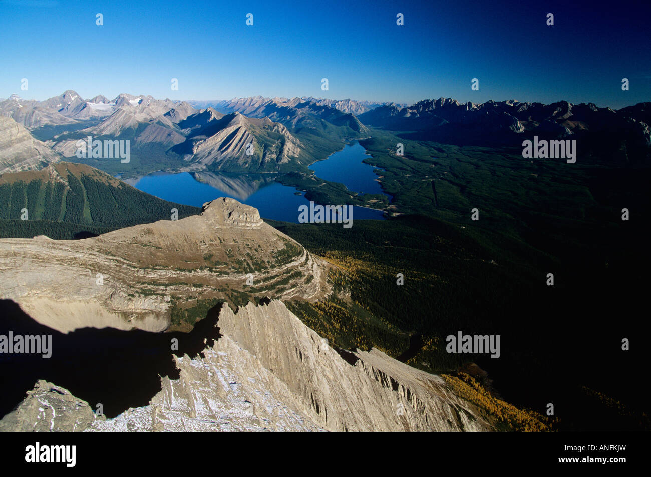 aerial of the Kananaskis Range, Alberta, Canada Stock Photo Alamy