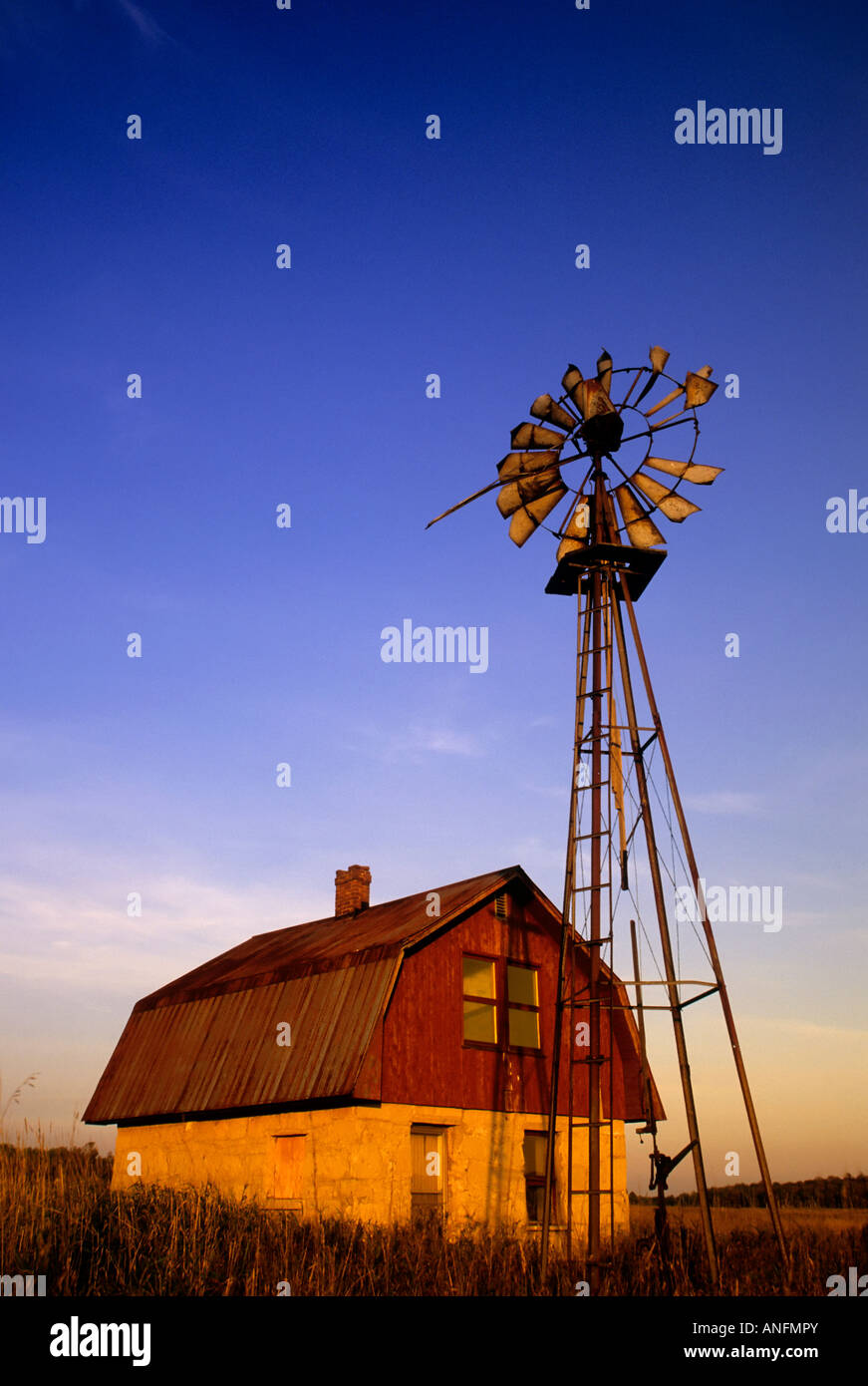 A rural homestead located within Bruce Peninsula National Park, Ontario, Canada. Stock Photo