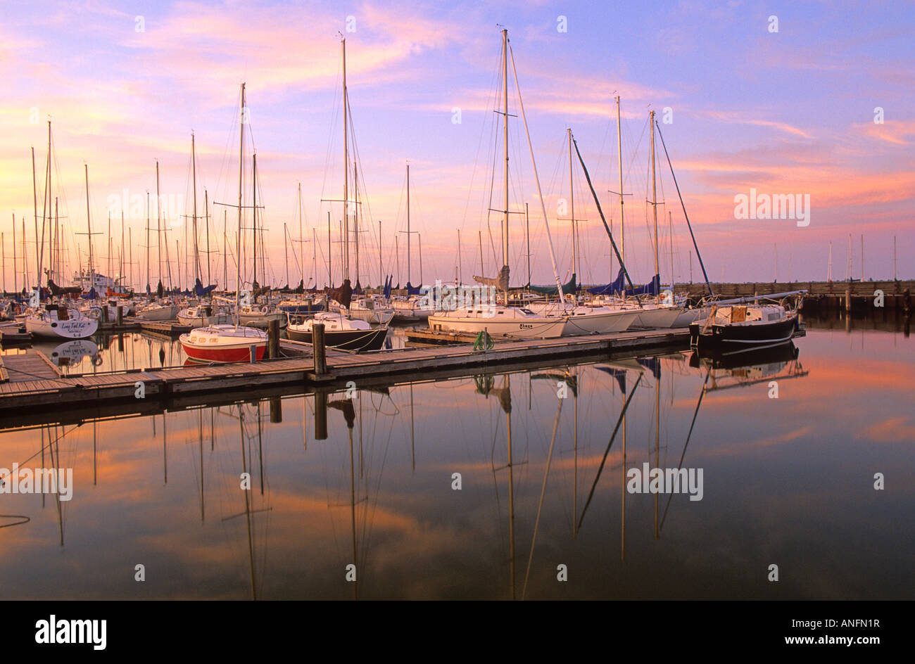 Marina in Gimli, Manitoba, Canada Stock Photo 15514594 Alamy