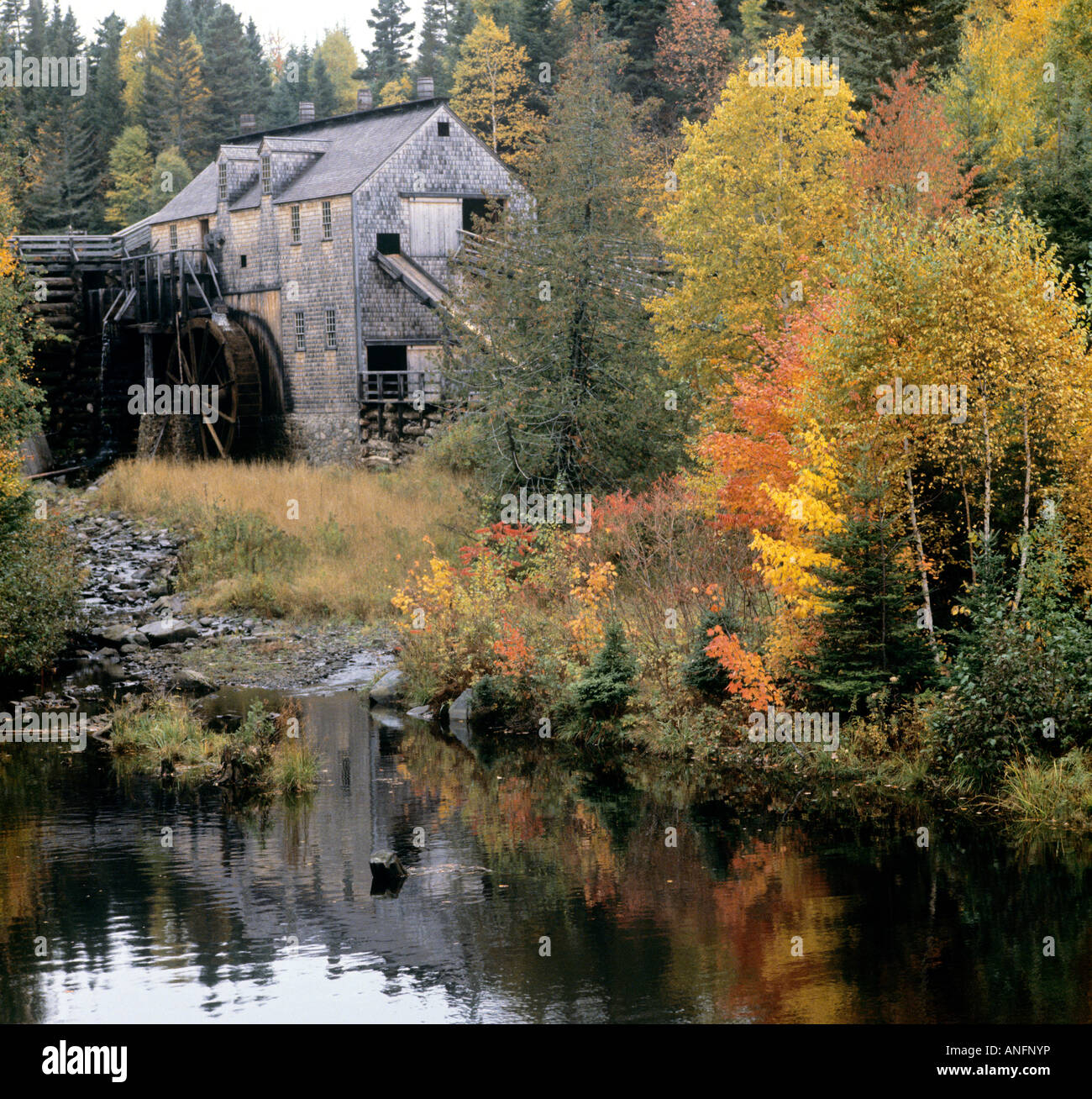 Old sawmill in Kings Landing Historical Settlement, Kingsclear, New