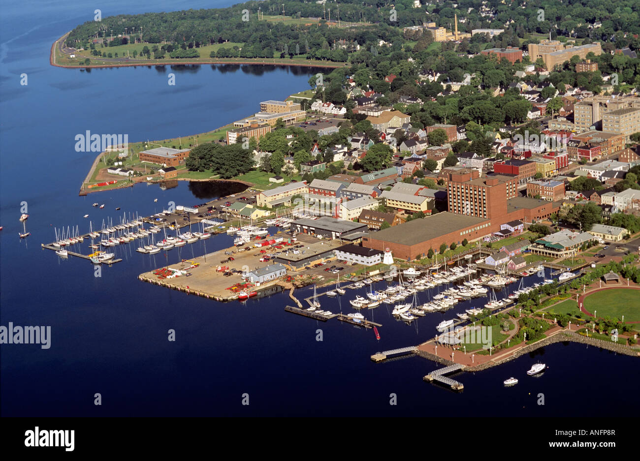Aerial of Charlottetown, Prince Edward Island, Canada Stock Photo Alamy