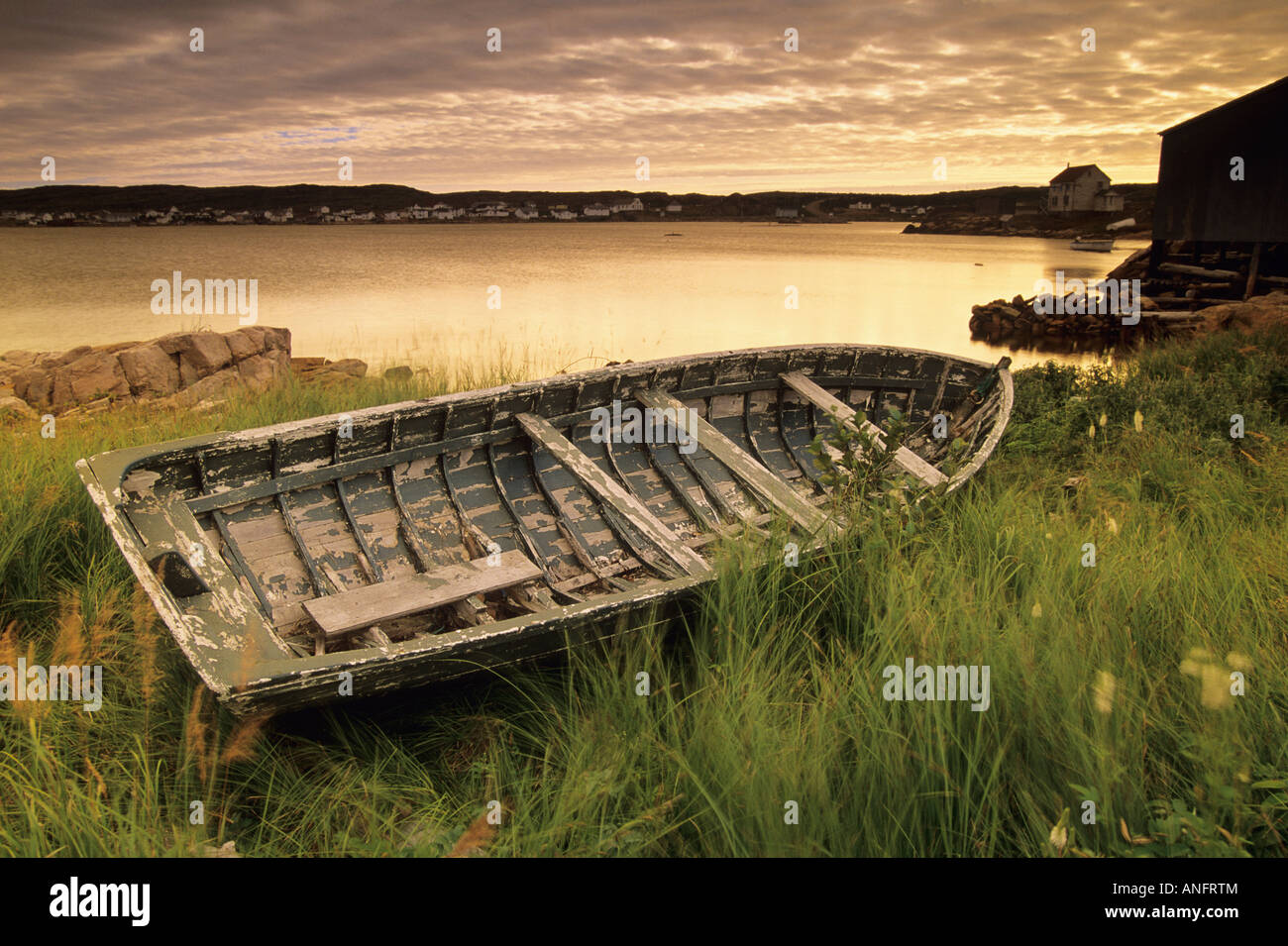 Joe Batt's Arm, sunset. Fogo Island, Newfoundland and Labrador, Canada