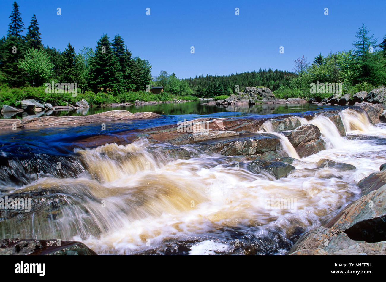 Waterfall on the Liscomb River, Nova Scotia, Canada Stock Photo - Alamy