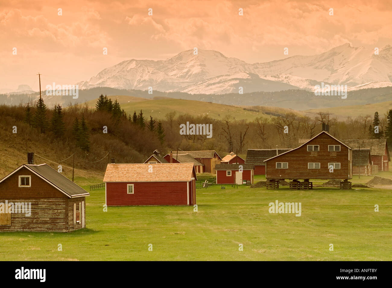 Bar U Ranch, National Historic Site, High River, Alberta, Canada Stock