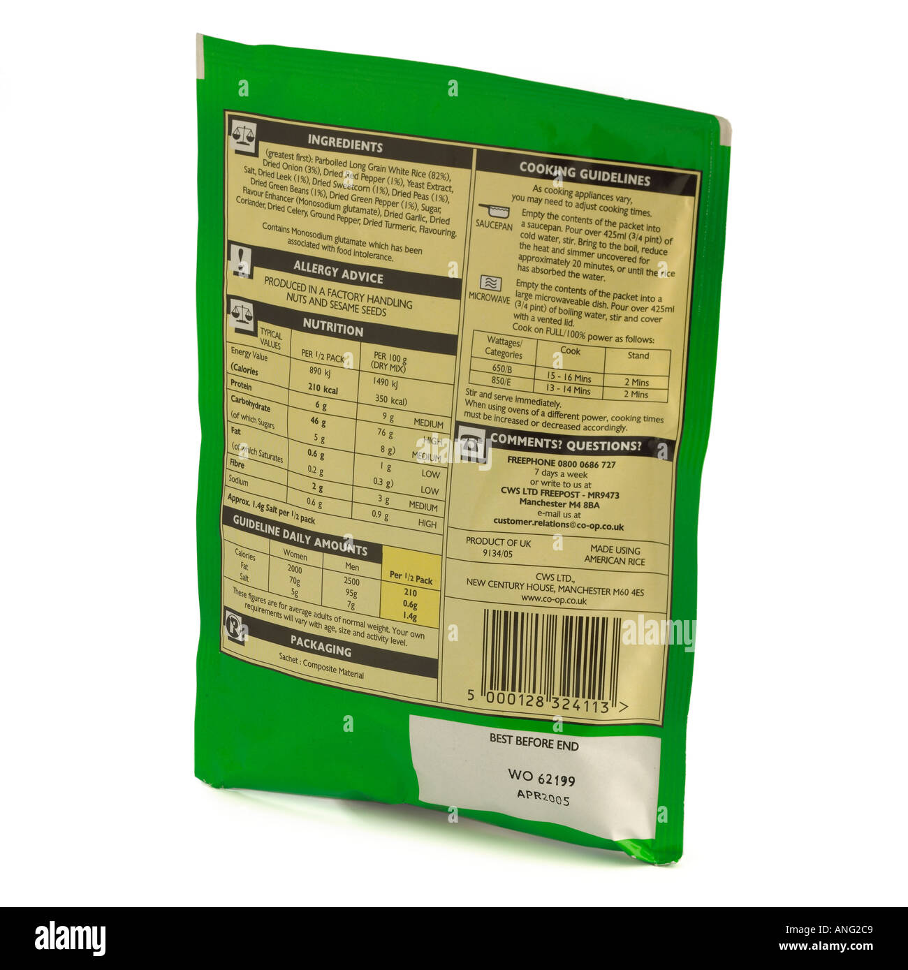 Cooking instructions label hi-res stock photography and images - Alamy