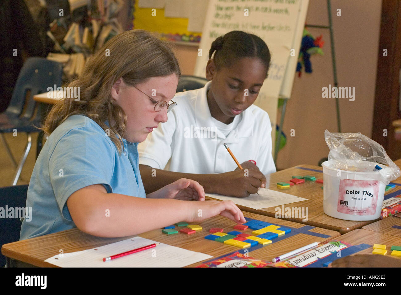 Students in Toledo Public Schools Stock Photo