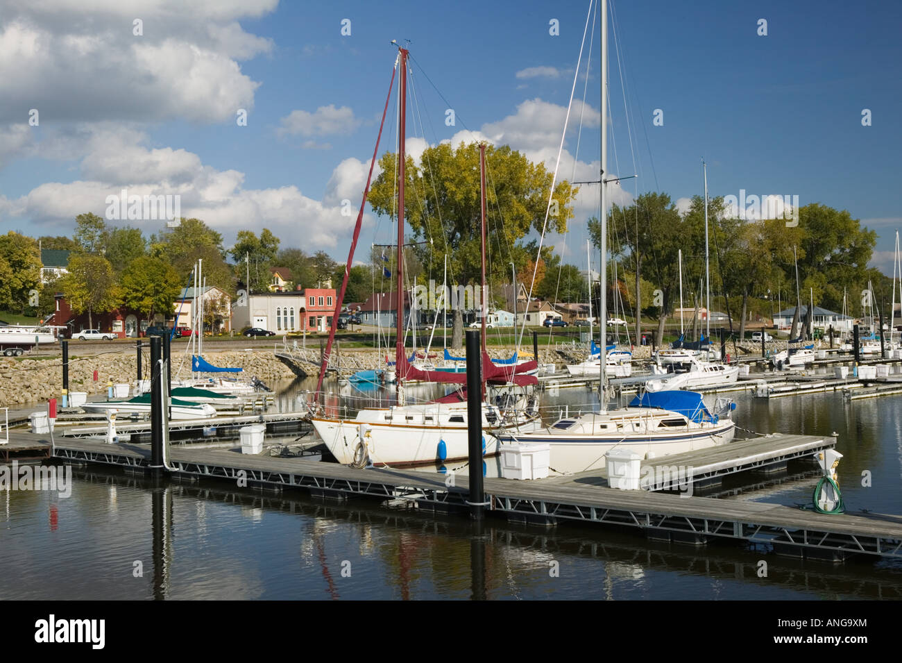 Marina on Mississippi River in Pepin, Wisconsin