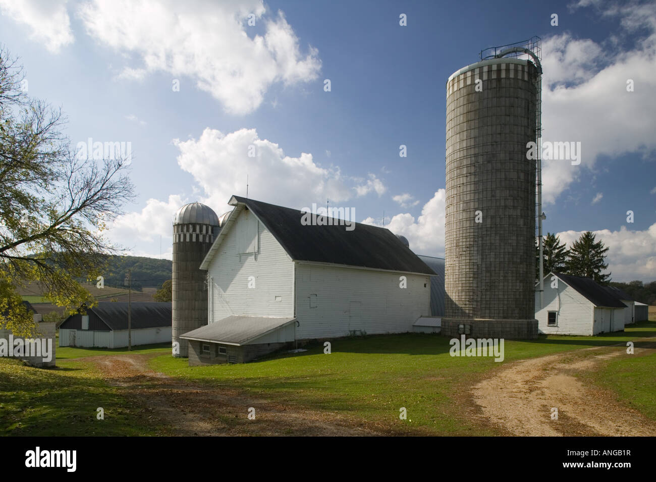USA, WISCONSIN, Mississippi River Valley, Pepin Farm / Barn Stock
