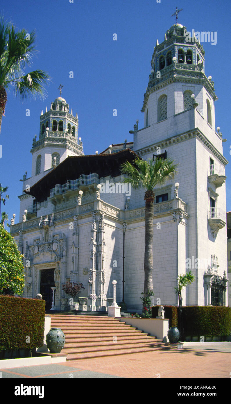 Entrance to Hearst Castle Stock Photo