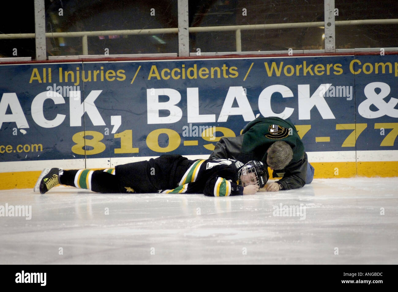 Ice Hockey Tournament action Silver Stick International Hockey playoffs