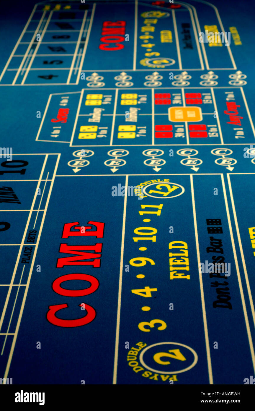 Gambling craps table cruise ship hires stock photography and images