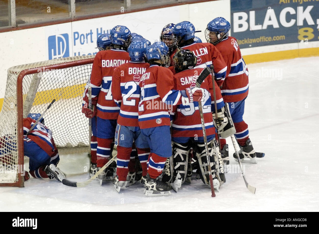 Ice Hockey Tournament action Silver Stick International Hockey playoffs