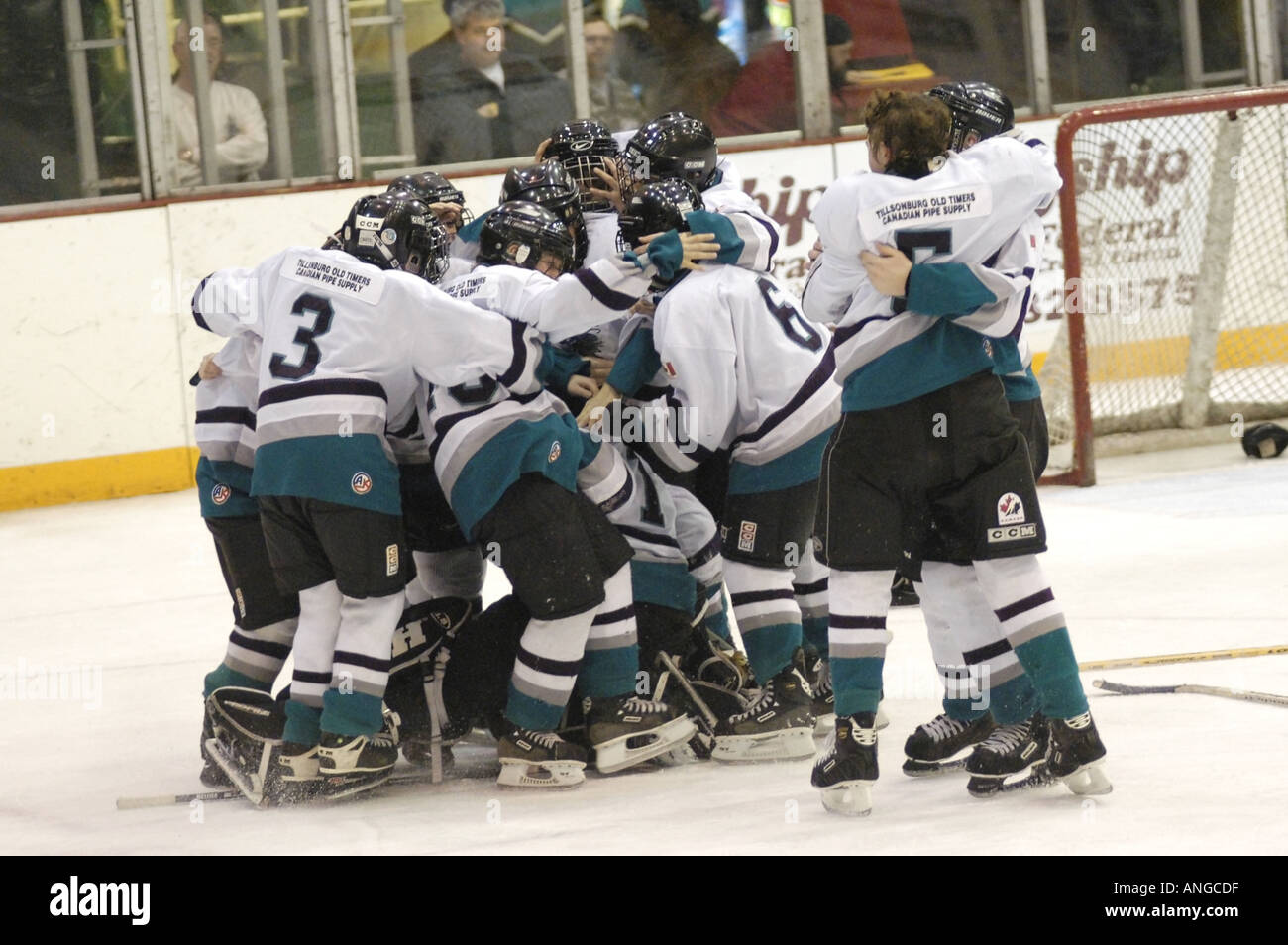 Ice Hockey Tournament action Silver Stick International Hockey playoffs