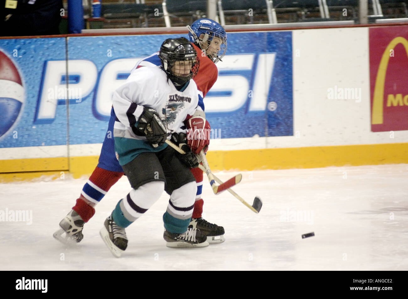 Ice Hockey Tournament action Silver Stick International Hockey playoffs