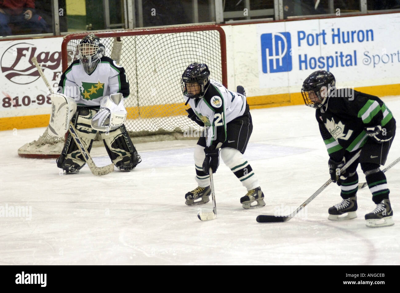 Ice Hockey Tournament action Silver Stick International Hockey playoffs