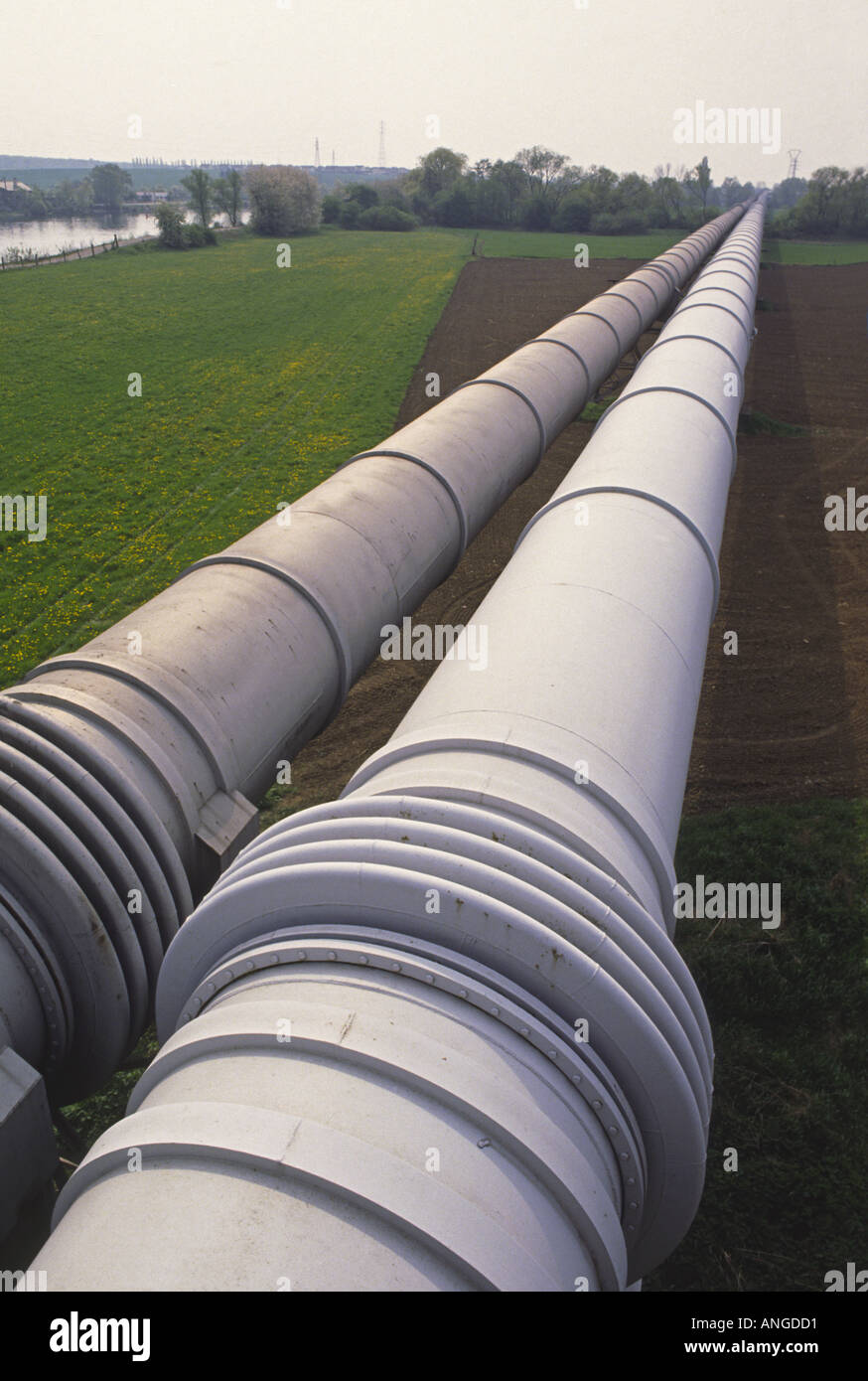 Pipeline, Piccardy, France. Stock Photo