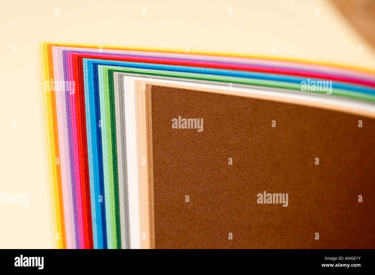 Colour Full File Paper Papers pile hi-res stock photography and images - Alamy
