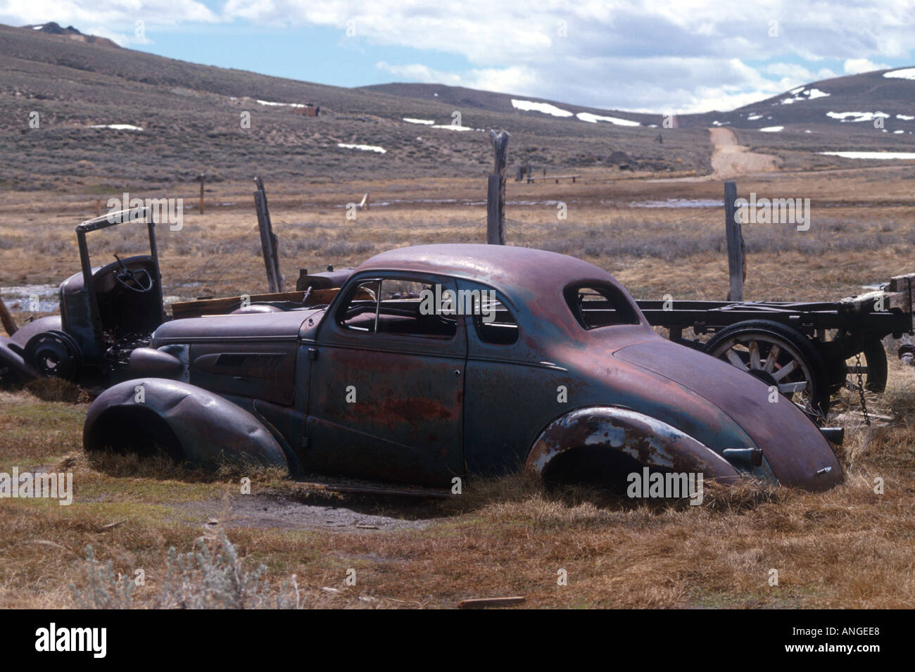 Old Rusting Automobile Stock Photo