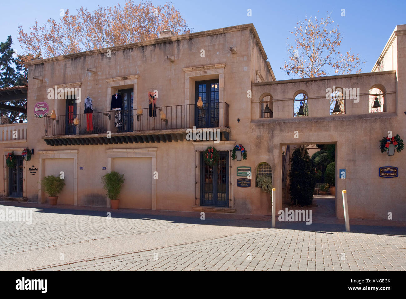Tlaquepaque Arts and Crafts Village Sedona Arizona Stock Photo