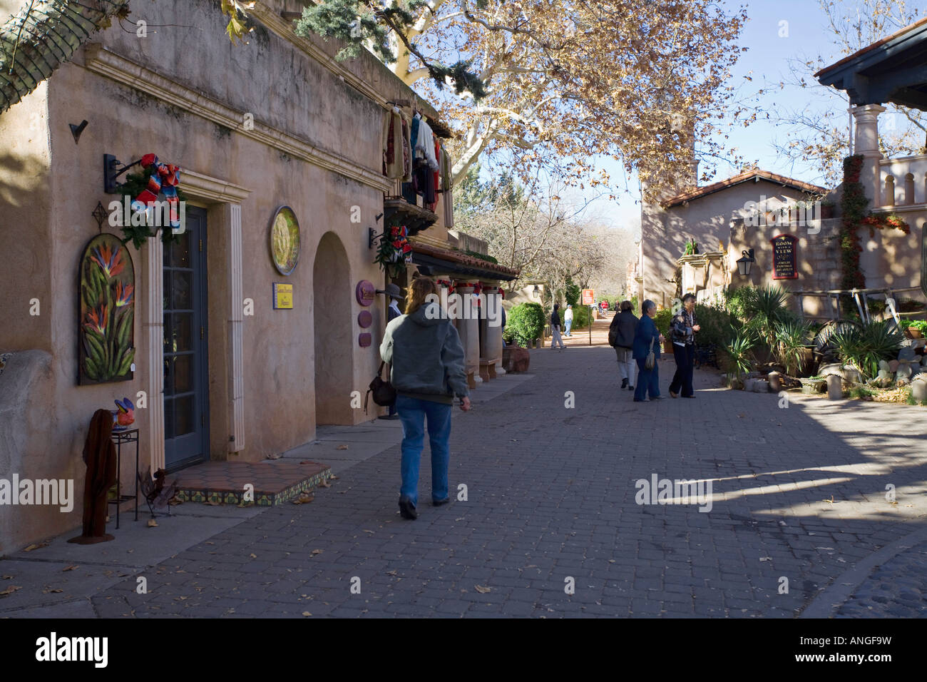 Tlaquepaque Arts and Crafts Village Sedona Arizona Stock Photo