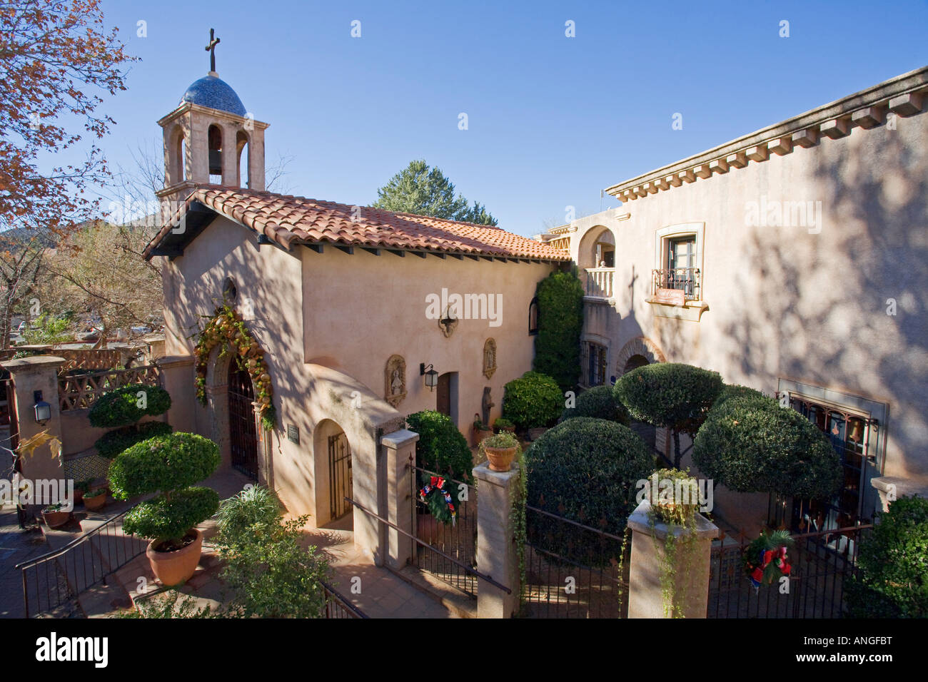 Tlaquepaque Arts and Crafts Village Sedona Arizona Stock Photo