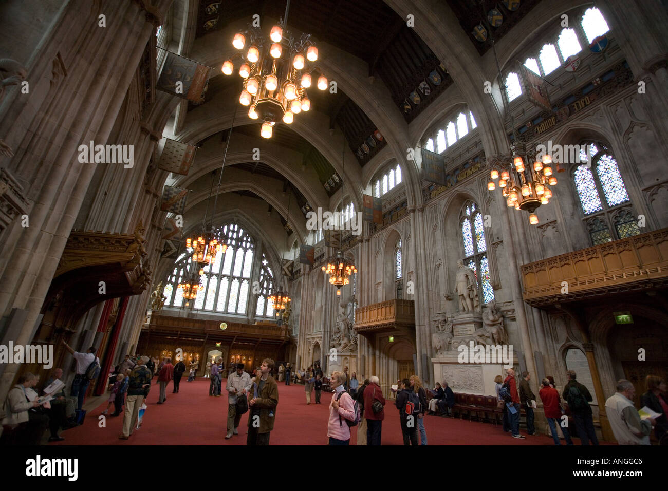 Interior of the Great Hall, Guildhall Stock Photo - Alamy