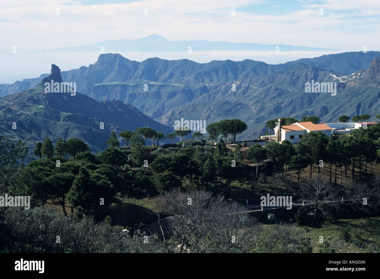 Finca at Roque Bentaiga (1415 m), Gran Canaria, Spain Stock Photo