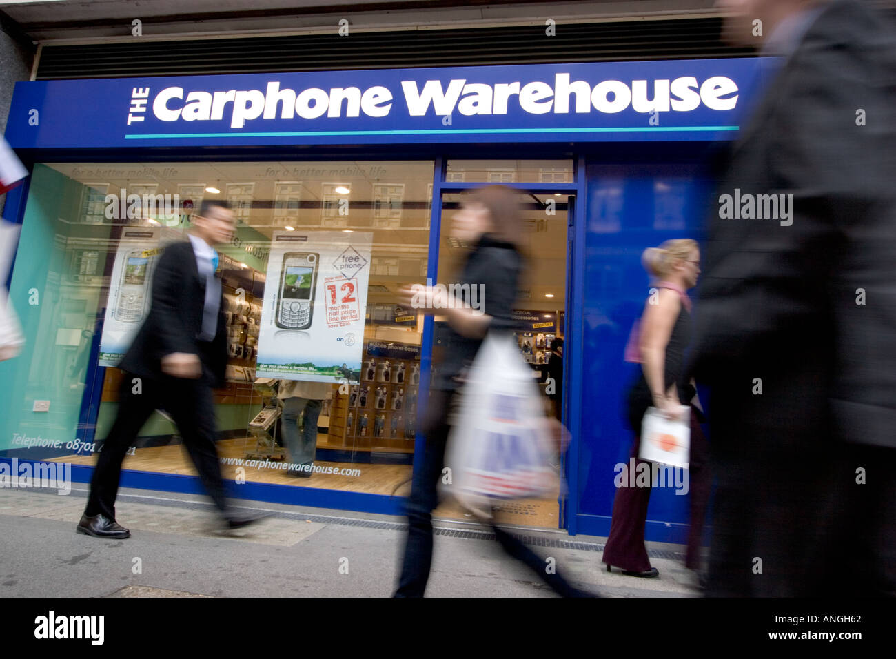 Carphone Warehouse shop retail outlet Cheapside City of London Stock Photo
