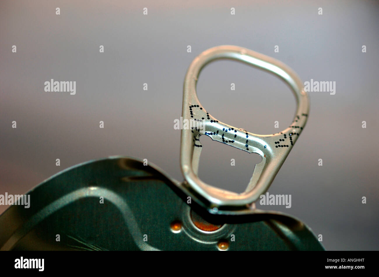 A Metal Can Opener Ring Stock Photo Alamy
