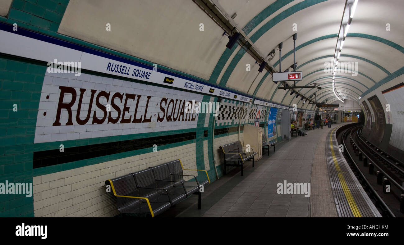 Russell Square Underground Station London Stock Photo Alamy