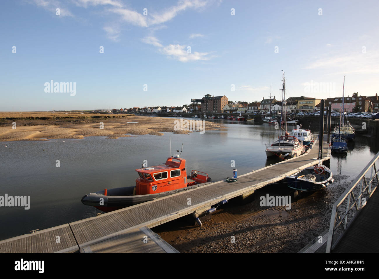 The Harbour at Wells next the Sea 'North Norfolk' UK Stock Photo